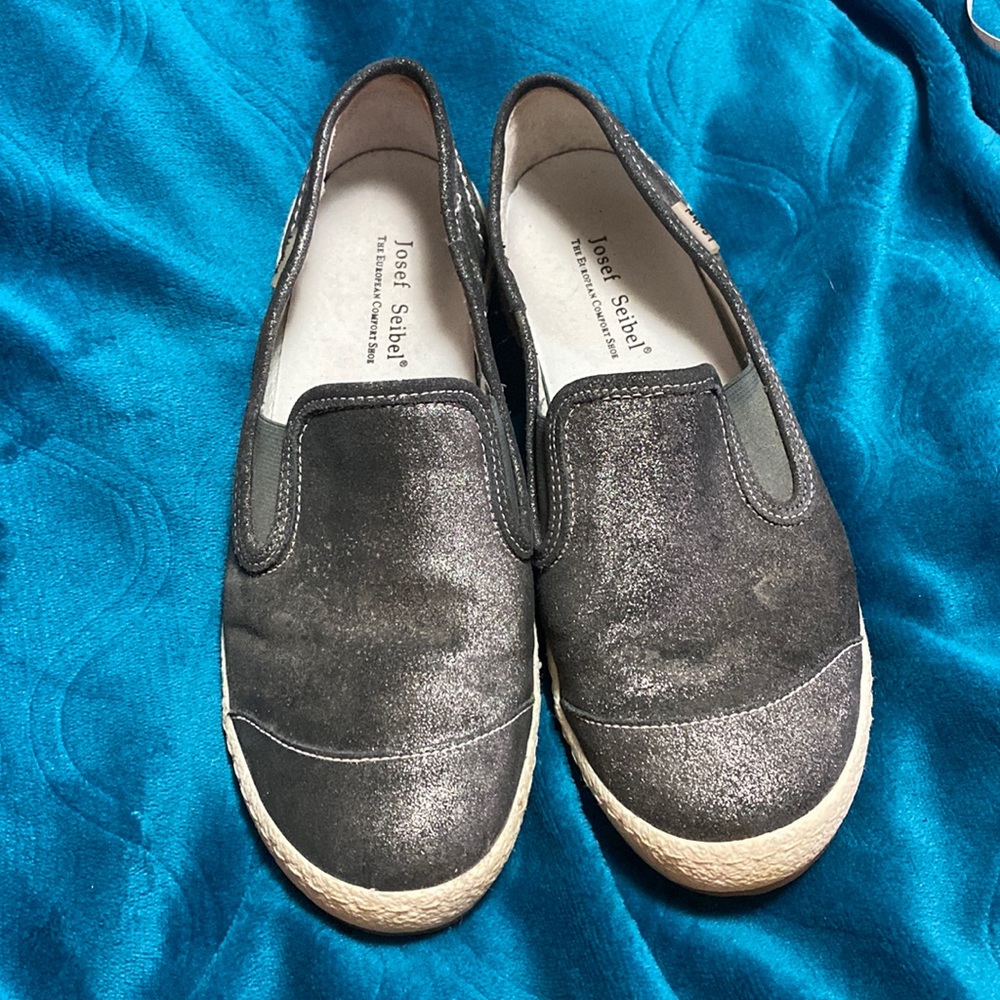 Metallic Josef Seibel Slip On Sneaker